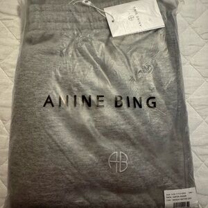 Anine Bing Medium Heather Grey Joggers